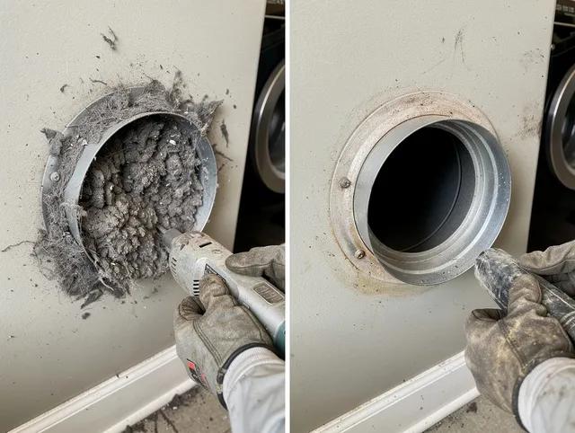 Professional clogged vent cleaning by Twinsburg Dryer Vent Cleaning in Twinsburg