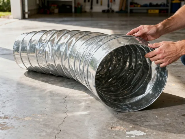 Twinsburg Dryer Vent Cleaning specialist using advanced equipment for thorough duct cleaning in Twinsburg