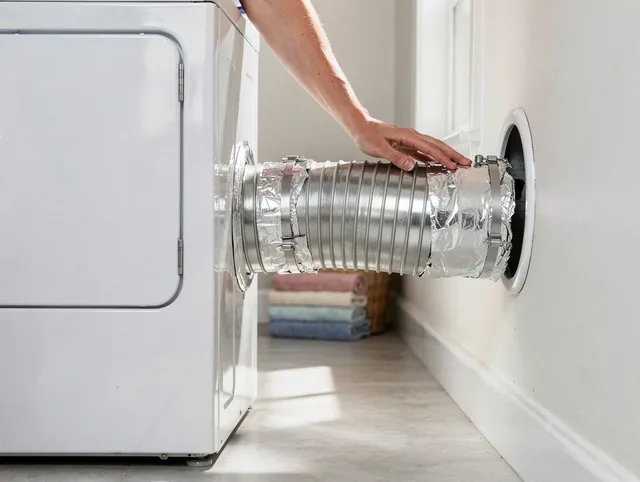 Professional dryer vent hose installation by Twinsburg Dryer Vent Cleaning in Twinsburg