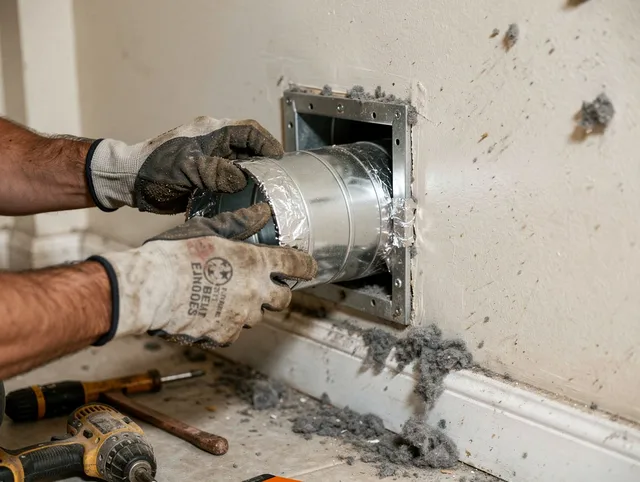 Professional dryer vent repair and installation by Twinsburg Dryer Vent Cleaning in Twinsburg