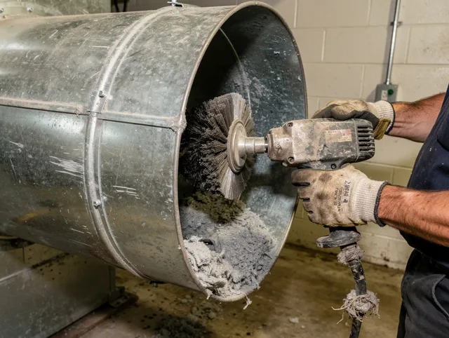 Industrial-grade dryer vent cleaning by Twinsburg Dryer Vent Cleaning in Twinsburg